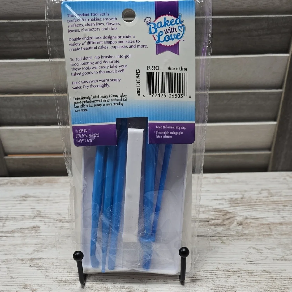 Baked With Love 7‑Piece Fondant Tool Set